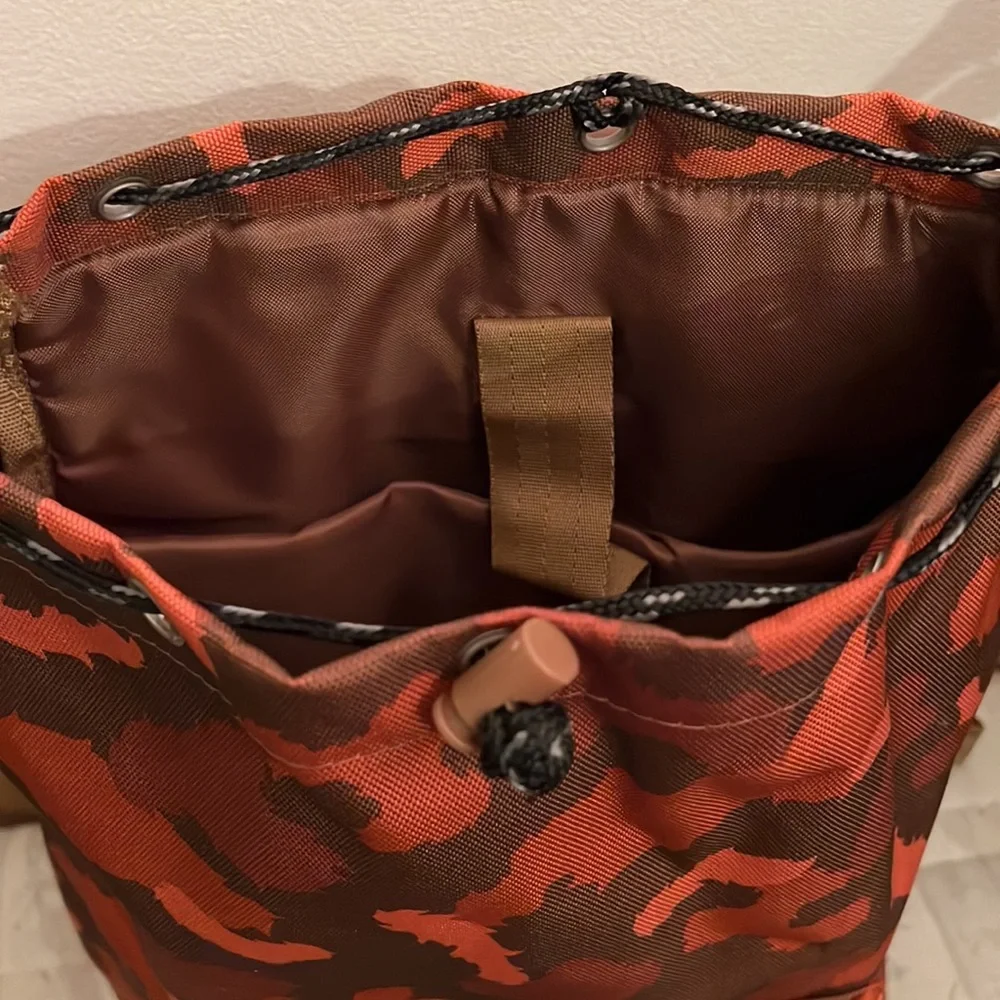 Poler Outdoor Stuff Orange / Brown Camo Backpack
